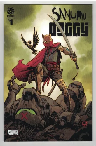 SAMURAI DOGGY #1 - DAVE JOHNSON AFTERSHOCK AMBASSADOR EXCLUSIVE COVER - 2022