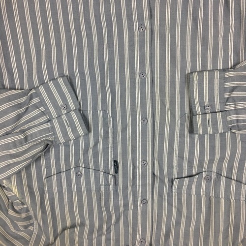 Vintage Levi's Silver Label Long Sleeve Button Down Shirt Blue/Silver (Large) - Picture 5 of 7