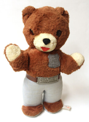 Vintage 1960's Smokey The Bear Plush 14 Inch IDEAL Toy Company | eBay