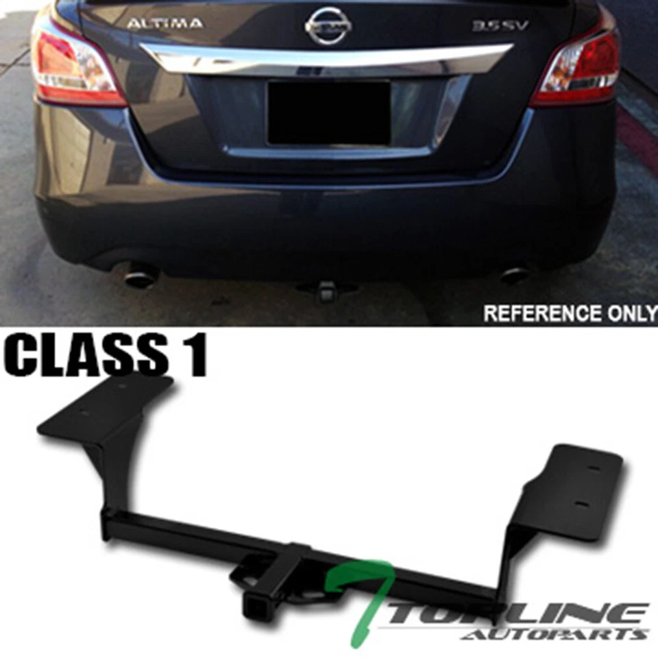 Topline For 2007+ Altima/2009+ Maxima Class 1 Trailer Hitch Receiver 1.25" - Blk Foto 2 de 3