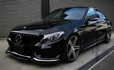 Black PANAMERICANA GT Look Front Grill For Mercedes C Class W205 C63 15-18