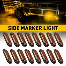 Amber Red White 4LED Side Marker Clearance Light Waterproof for Trailer Truck RV