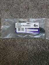 AXIS 3.5mm Auxiliary AUX Cable 6FT USA Shipped PET13-1022 Black 1.83m New P3-20