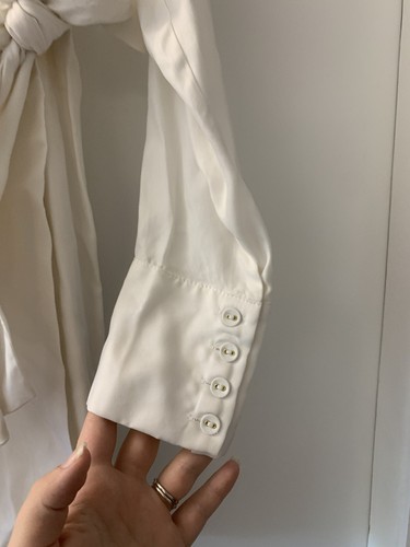 Dissh Sasha White Mini Wrap Dress Size 10 New With Tags Long sleeve - Picture 6 of 12