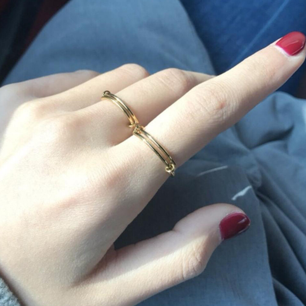 アクセサリー lncs s925 Seam Bangle Double Line Ring lncs