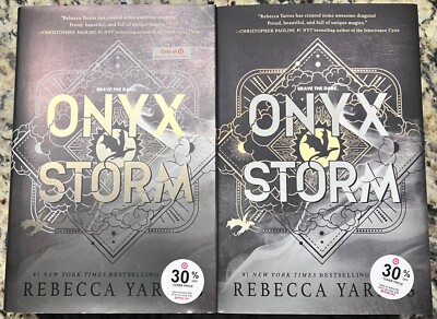 Rebecca Yarros ONYX STORM Collectors Edition Target Exclusive & Deluxe Book Set