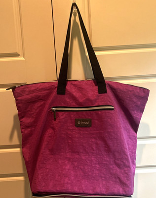 Biaggi ZipSak 631116 Microfold Shopper Tote Bag Purple 15''x12''x8''