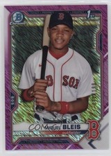 2021 Bowman Chrome Prospects Fuchsia Shimmer Refractor 90/199 Miguel Bleis 0s9t