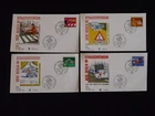 set of 4 FDC road safety car automobile Germany 1971 (3)
