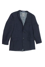 Appaman Childrens Boys Herringbone Print Blazer Navy Blue Size 14