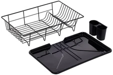 Sweet Home Collection Metal, Plasic ,Dish Drainer Drain Board and Utensil Hol...