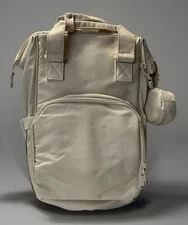 Live In Style Diaper Bag Backpack With Changing Pad Beige New