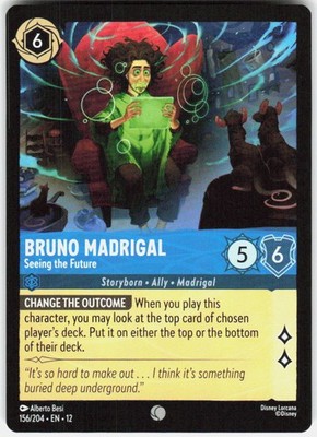 Bruno Madrigal Seeing the Future 156/204 Wilds Unknown Disney Lorcana