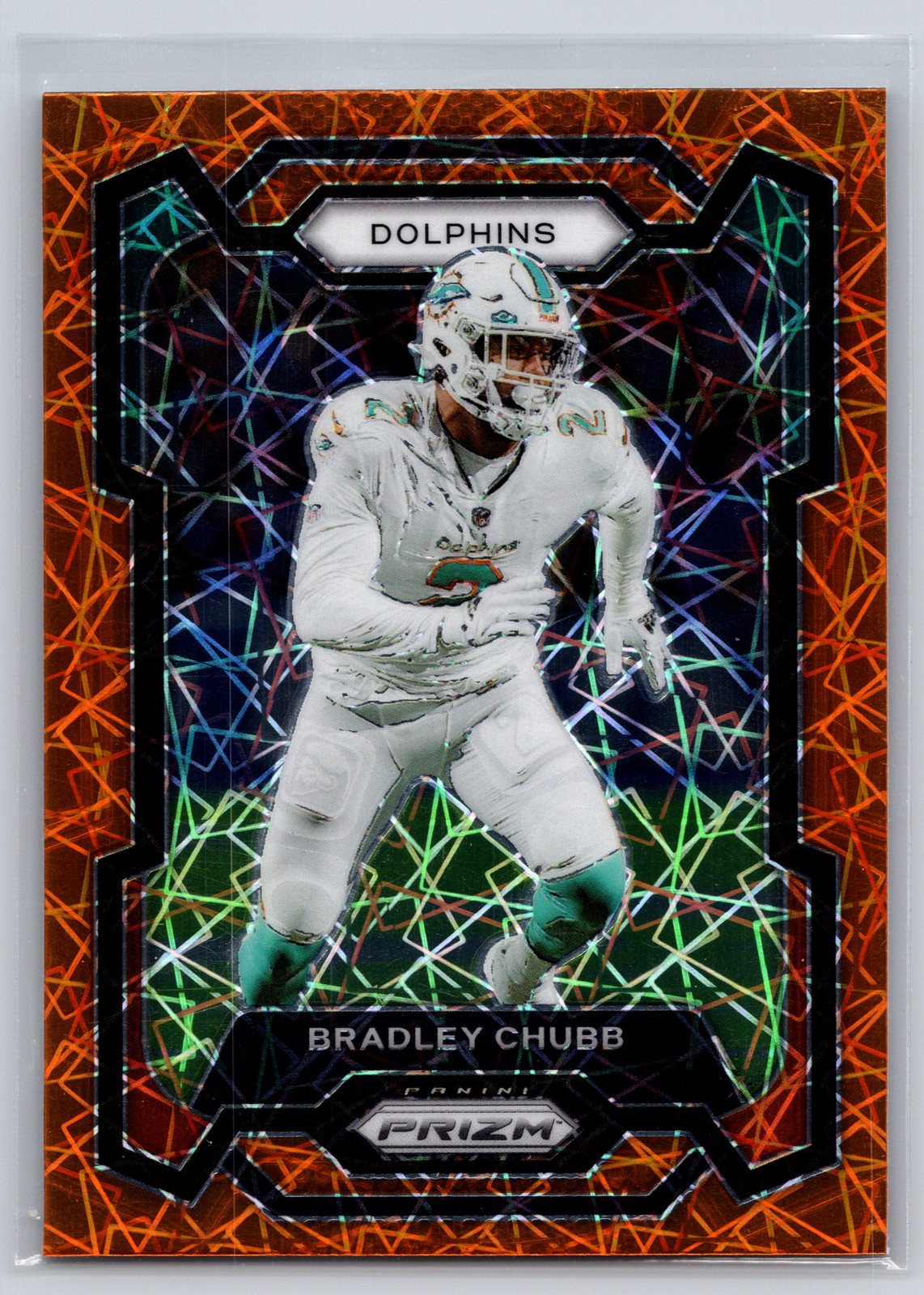 2023 Panini Prizm #186 Bradley Chubb Orange Lazer | eBay