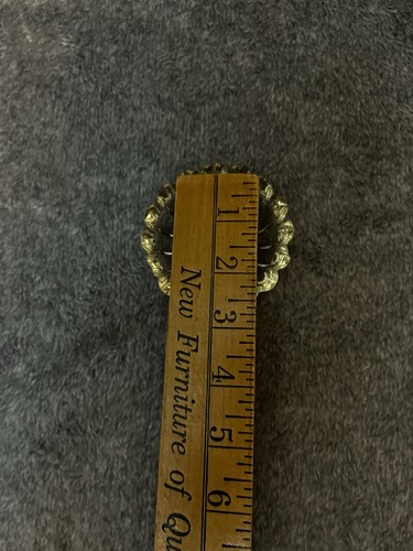 Vintage Mid Century Round Crystal Glass Joint Ashtray Starburst - Picture 8 of 9