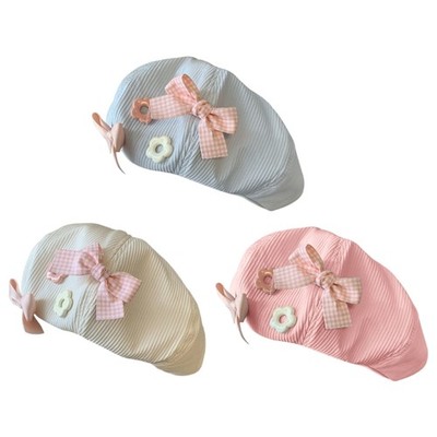 Girls Cute Beret Painter Hat Painter Cap for Girls Y2K Hat Flower Photography