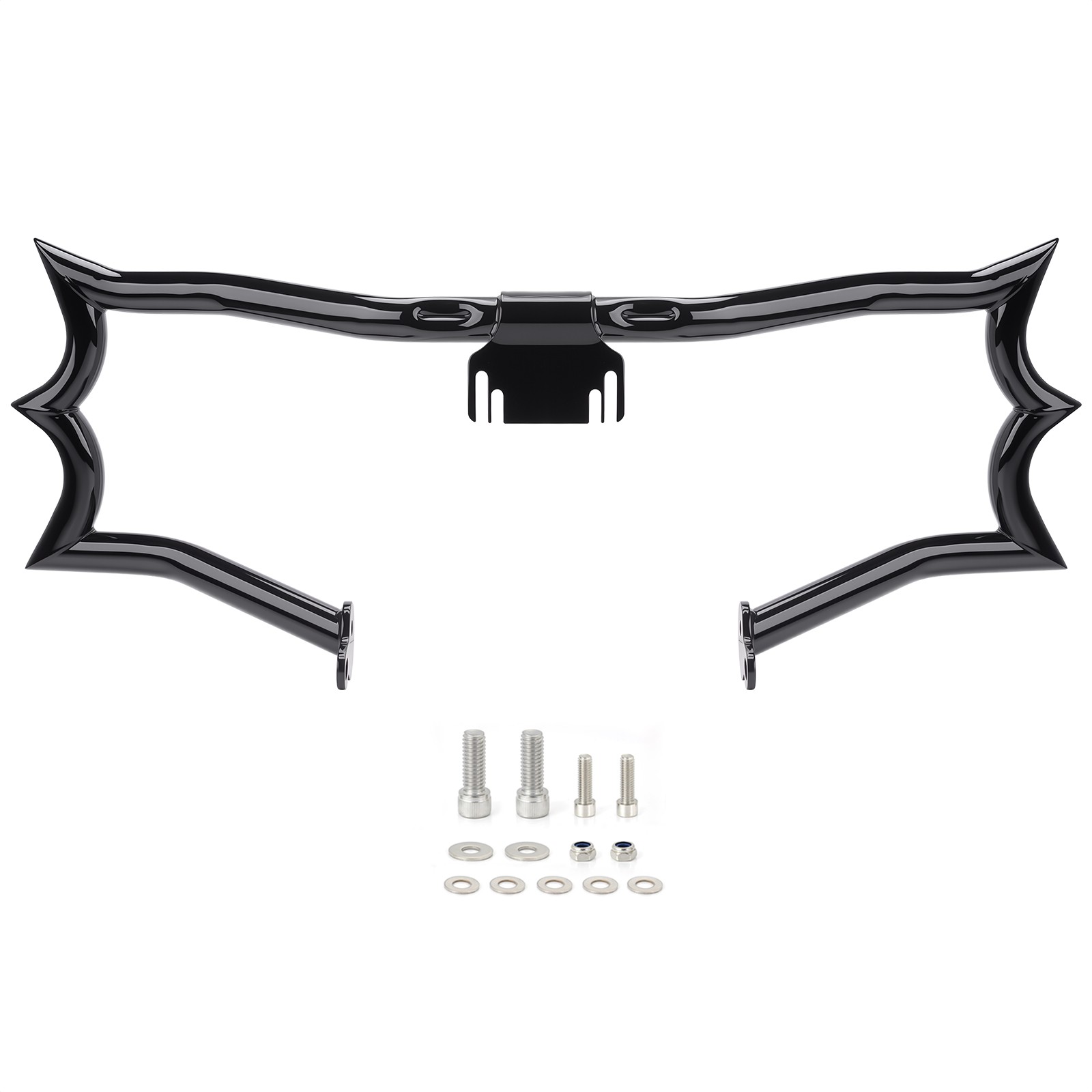 Gloss Black Crash Bar Engine Guard for Harley Road King Freewheeler FLRT 09-2025