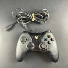 PowerA Xbox One Wired Controller Carbon Fiber 1505533-01 Needs Breakaway Cable