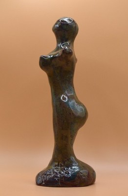 ''Ancient Paleo Doll'' - Expensive Experimental Clay Sculpture. Hand made & glazed