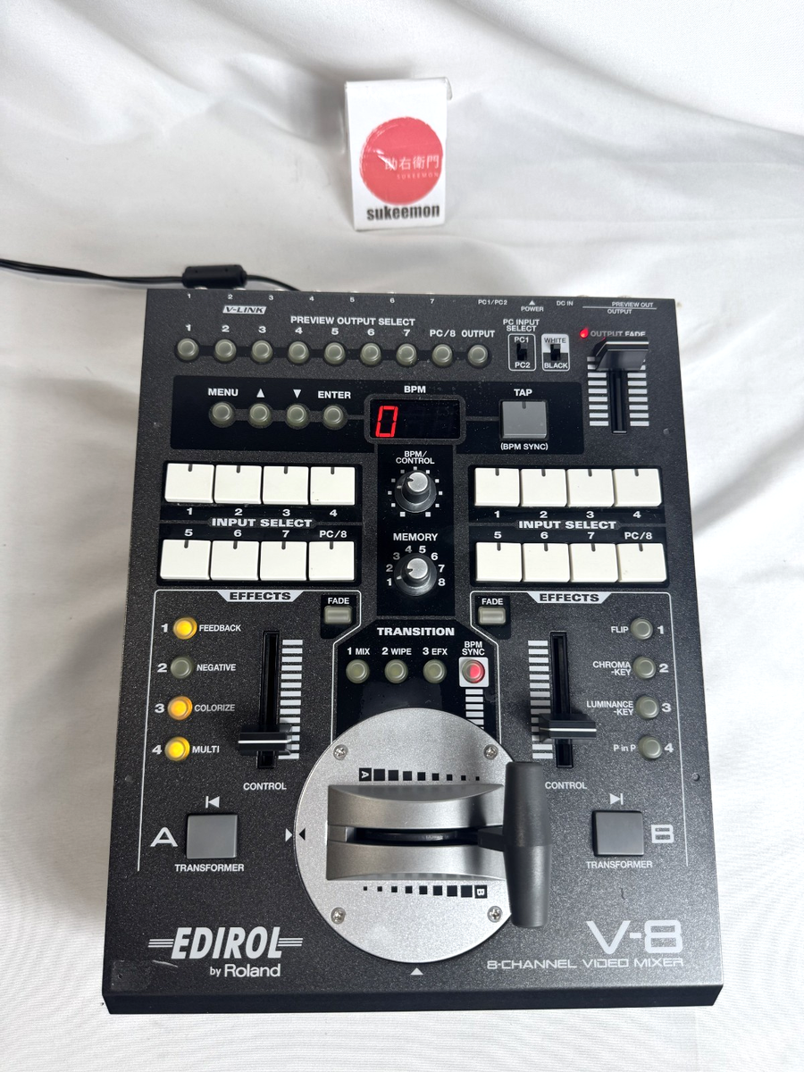 8チャンネルビデオミキサー Roland EDIROL V8 Roland Edirol V-8 8 Channel Video Mixer Switcher Digital w