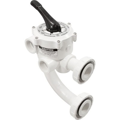 Pentair Multiport DE Valve, Side Mount, 1-1/2'', w/Plumbing, Threaded, 261177