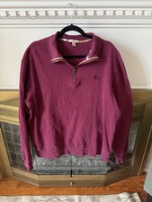 Burberry Brit Men's Admiral Half Zip Cotton Pullover Sweater Size Small