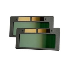 True-Color Auto Darkening Welding Lens 2-Pack, Replacement Horizontal 2 4