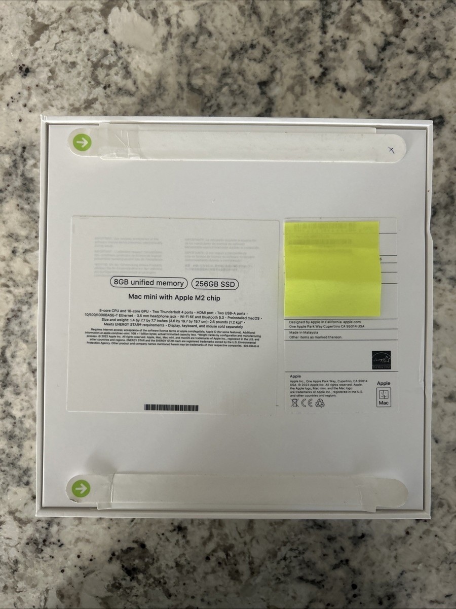 Apple Mac Mini M2 8GB RAM 256GB SSD Desktop - Silver (MMFJ3LL/A