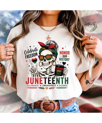 Juneteenth Skeleton Black History Freedom Comfort Tee