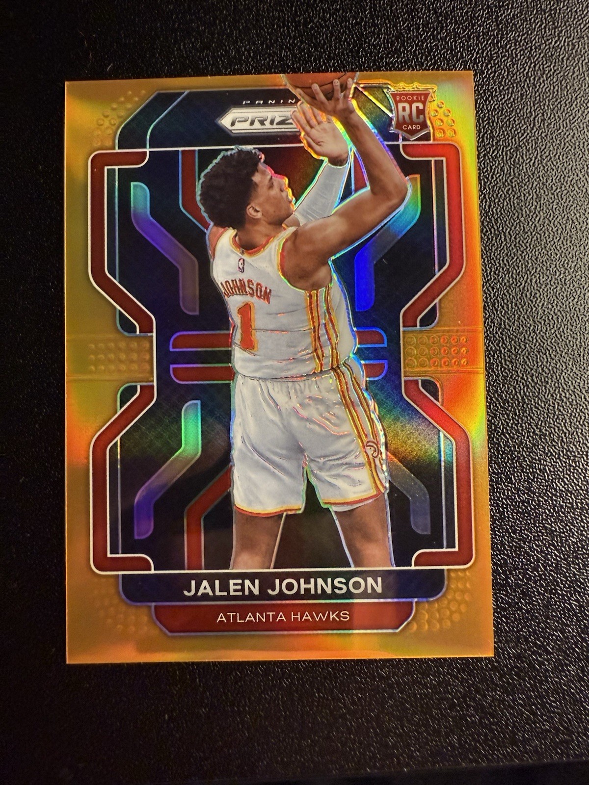 2021-22 Panini Prizm Jalen Johnson #305 Orange Prizm /49 (RC)