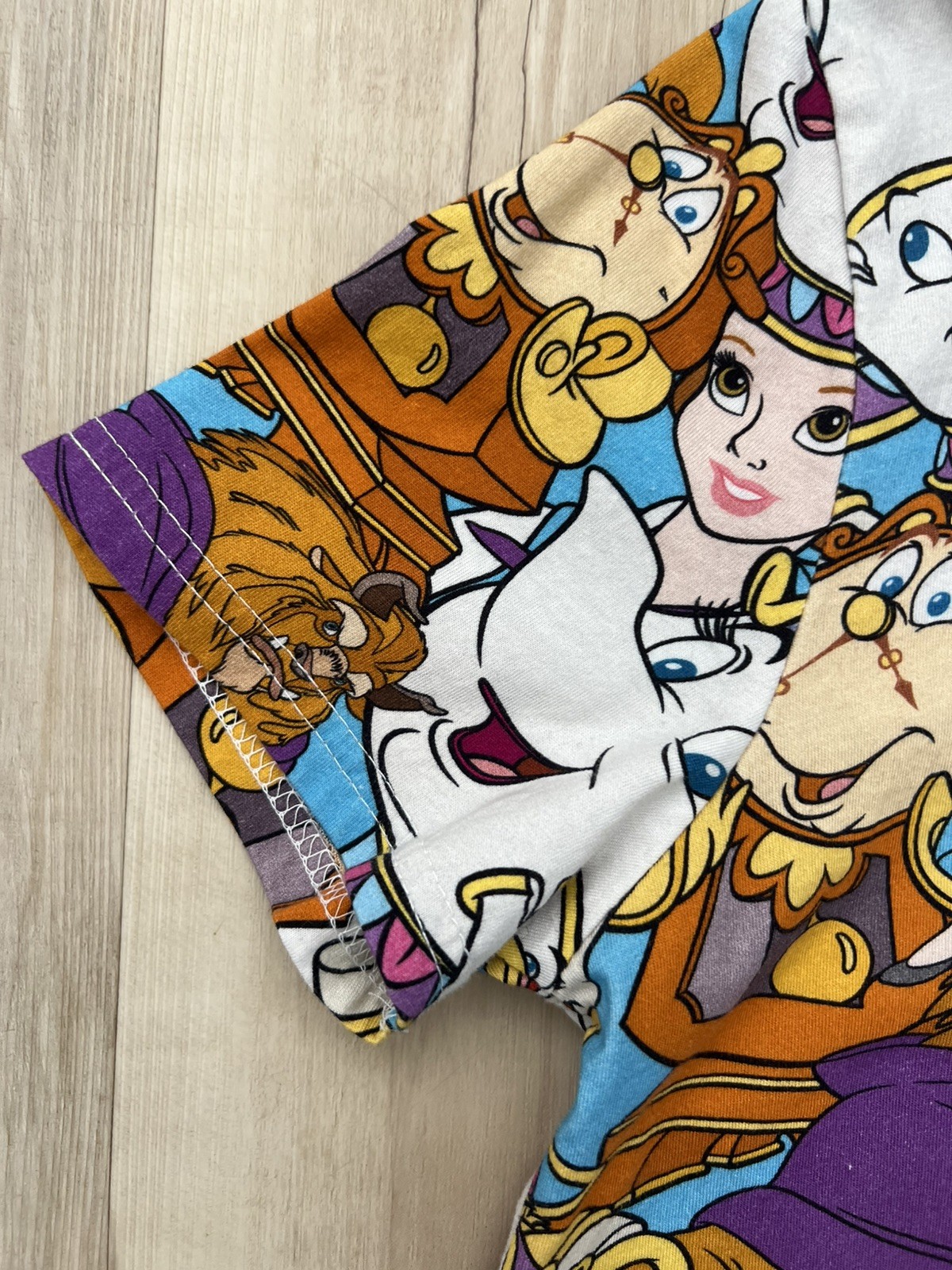 Disney Cakeworthy All Over Beauty And The Beast Shirt Womens Size M