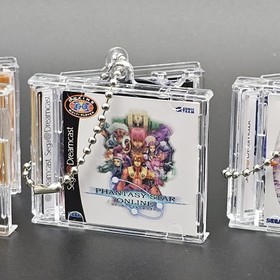  SEGA Dreamcast Keychain Mini Jewel Case CD Disc Limited Run Games Official 