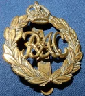 WW2 ROYAL ARMOURED CORPS REGIMENT UK MILITARY CAP BADGE SLIDER FIXING GENUINE