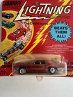 Vintage Johnny Lightning Topper  Red Custom Thunderbird - White Int., CARDED!!