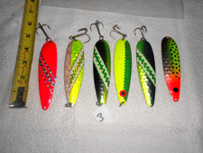 LOT DREAMVEAVER MAGNUM SALMON TROLLING FISHING SPOONS SALMON TROUT DOWNRIGGER #3