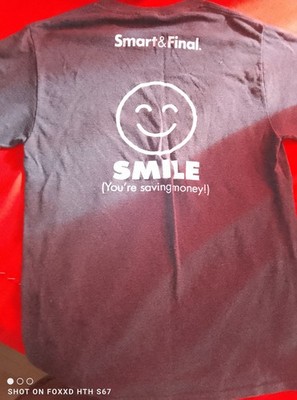 Port & Company graphic smart & final 100% Cotton T-shirt size M drk gray 