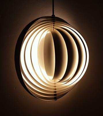 Verner Panton - Moon Lamp - original - by Louis Poulsen made in denmark 1970s