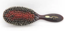 Vintage Crown 51 Hair Brush – Nylon & Boar Bristle Mix – Made in Taiwan NOS