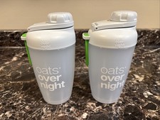 Oats Overnight Branded Shaker Bottle 2x 2 Pack