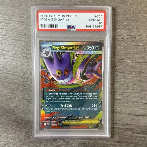 Mega Gengar ex PSA 10 - 2025 Pokemon Phantasmal Flames EN #056