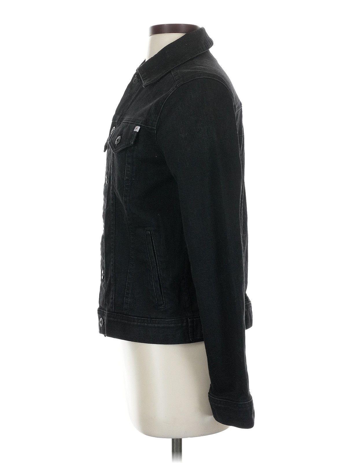 Adriano Goldschmied Women Black Denim Jacket S thumbnail 4