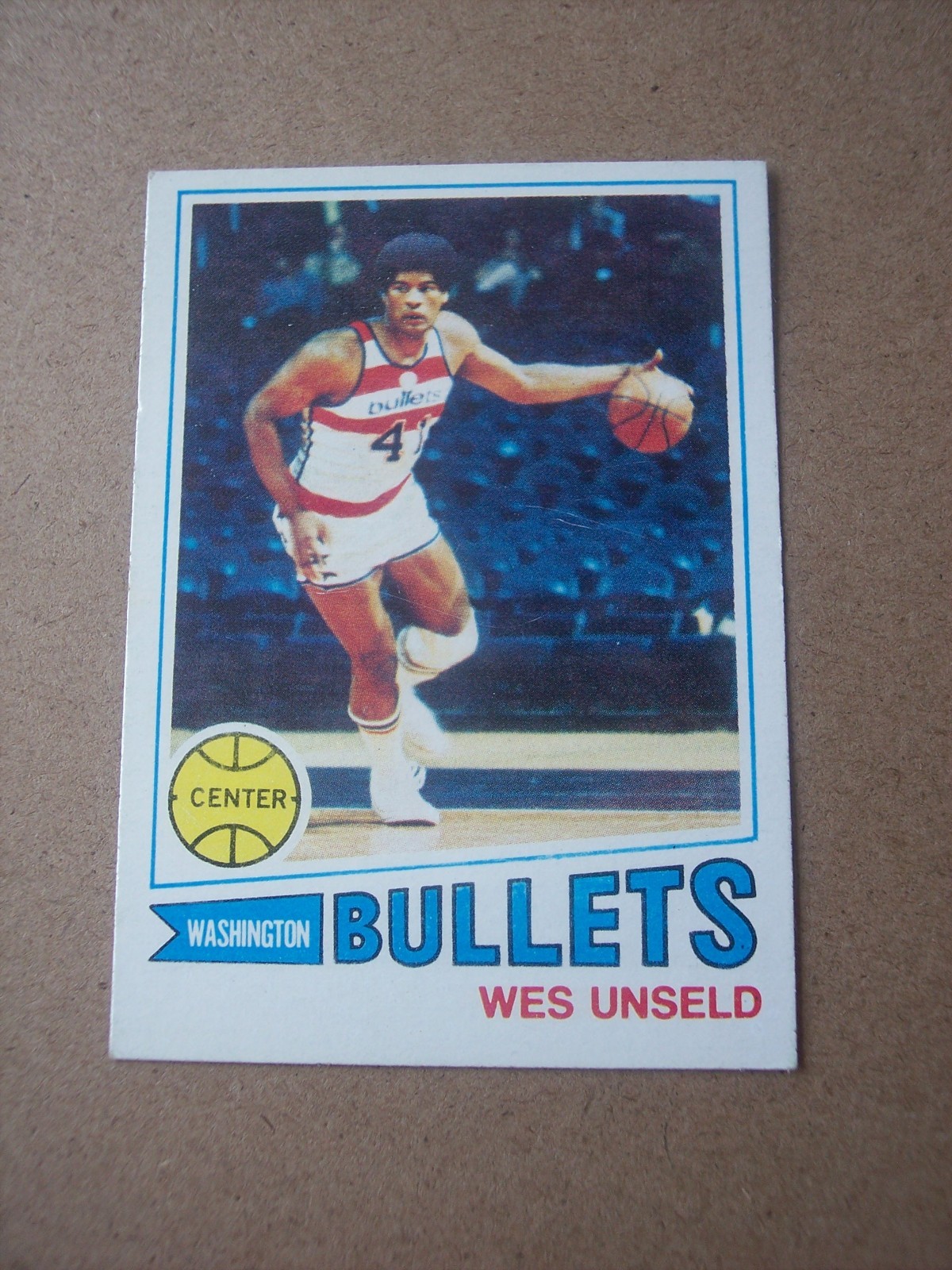1977-78 Topps basketball White back Wes Unseld card #75 EX