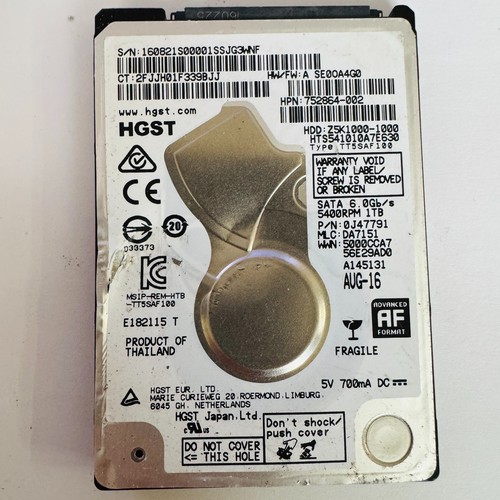 HGST 420 0A90415 01 PCB HTS541010A7E630 1TB 2,5" SATA Board Only