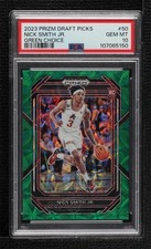 2023 Panini Prizm Draft Picks Choice Green 1/8 Nick Smith Jr PSA 10 GEM MT 14t3