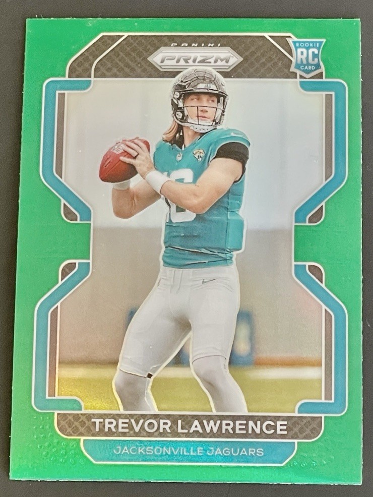 2021 Panini Prizm Trevor Lawrence Rookie Green Prizm RC #331 Jaguars
