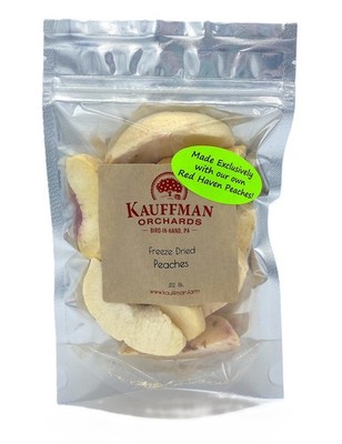 Kauffman Orchards Freeze-Dried Peaches- Nutritious and Delicious Light-Weight...