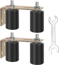 2 Pack Gate Roller Guide,Sliding Gate Hardware with L-Sliding Gate Brackets