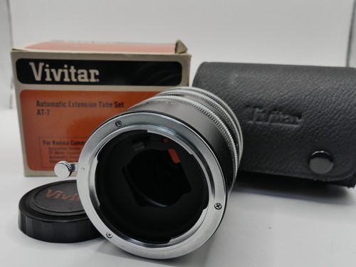 VIVITAR AUTOMATIC EXTENSION TUBES AT-7 FOR KONICA + 2X CONVERTER LENS 2142 - Bild 2 von 5