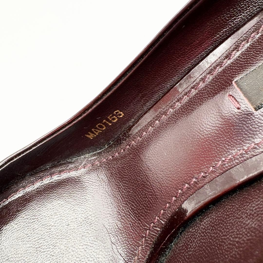 LOUIS VUITTON Pumps Heel Leather Dark Brown EU 35.5 135340K Authentic thumbnail 6