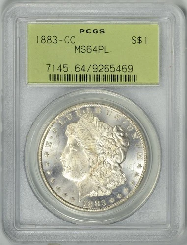 1883-CC  PCGS  MS64PL  OGH  *  Proof-Like Carson City Dollar  *  #9265469
